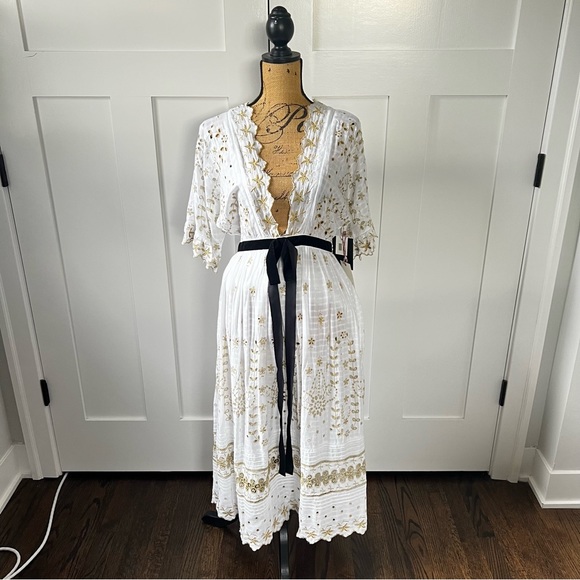 LoveShackFancy Augusta Midi Dress (Size 2) | NWT - Picture 3 of 6